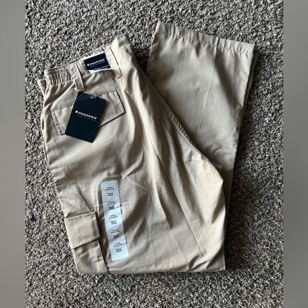NWT PROPPER Beige Tactical Cargo Pants for Men 40x32